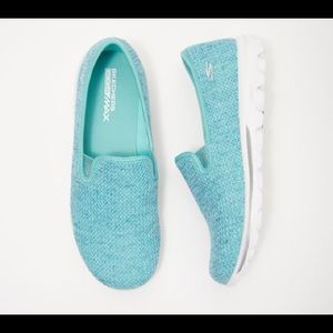 Skechers GOwalk Slip-On Mesh Shoes - Dazzle 2 Aqua